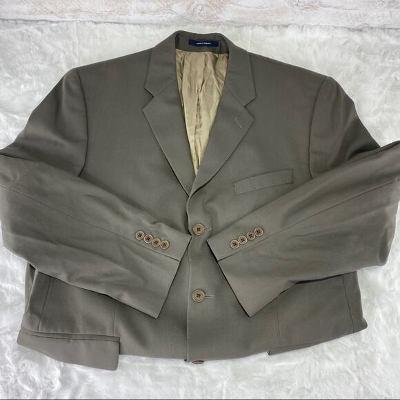 CALVIN KLEIN Gray Wool Suit Blazer Jacket Top One Piece Size 42R - Picture 3 of 8